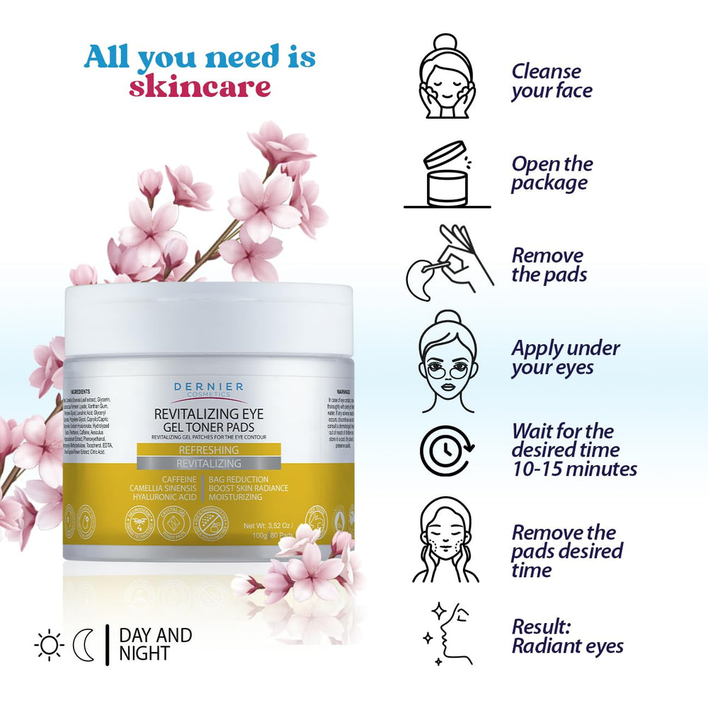 Dernier Under Eye Patches travel case highlights portable hydration.