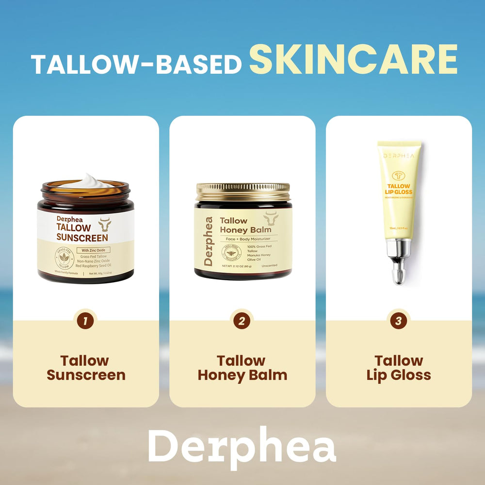 DERPHEA kid-safe sun care for family use on face and body.