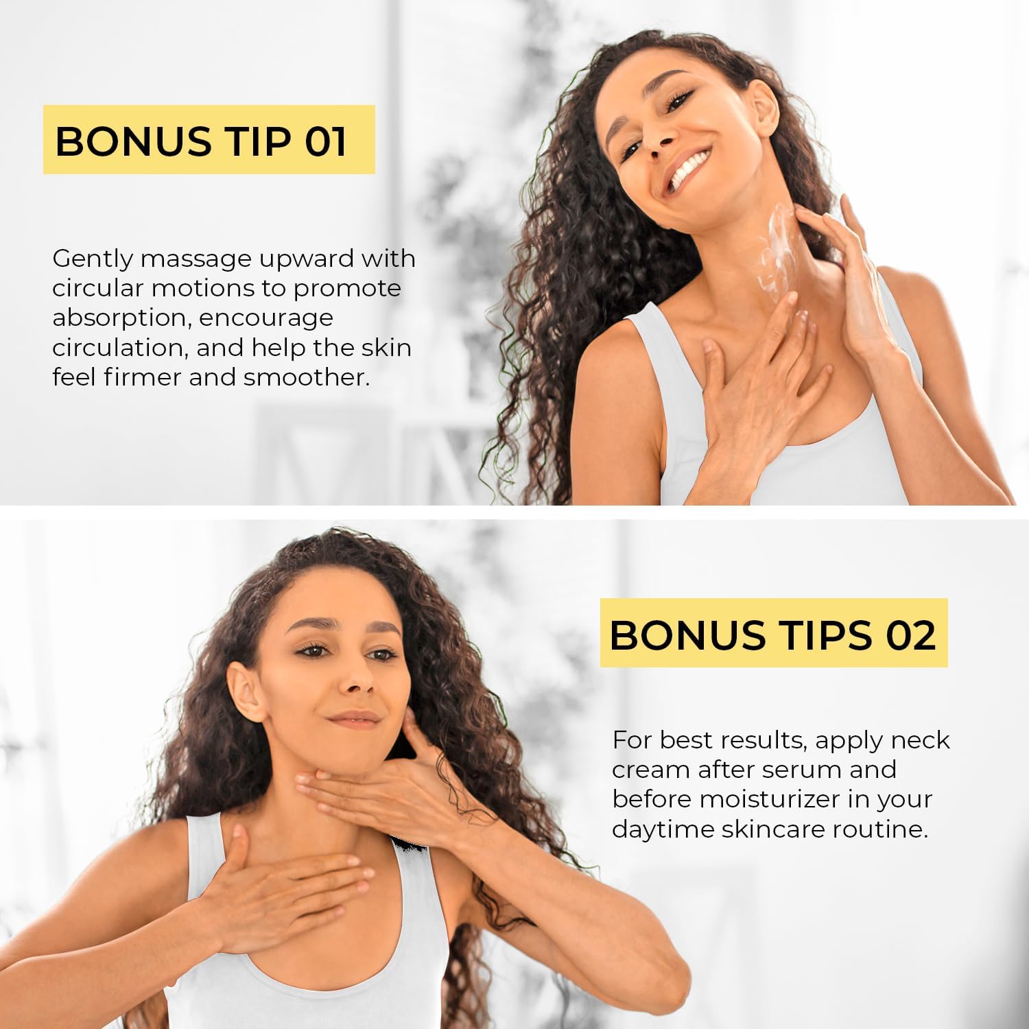 DERPHEA neck cream glides on smoothly for quick absorption.