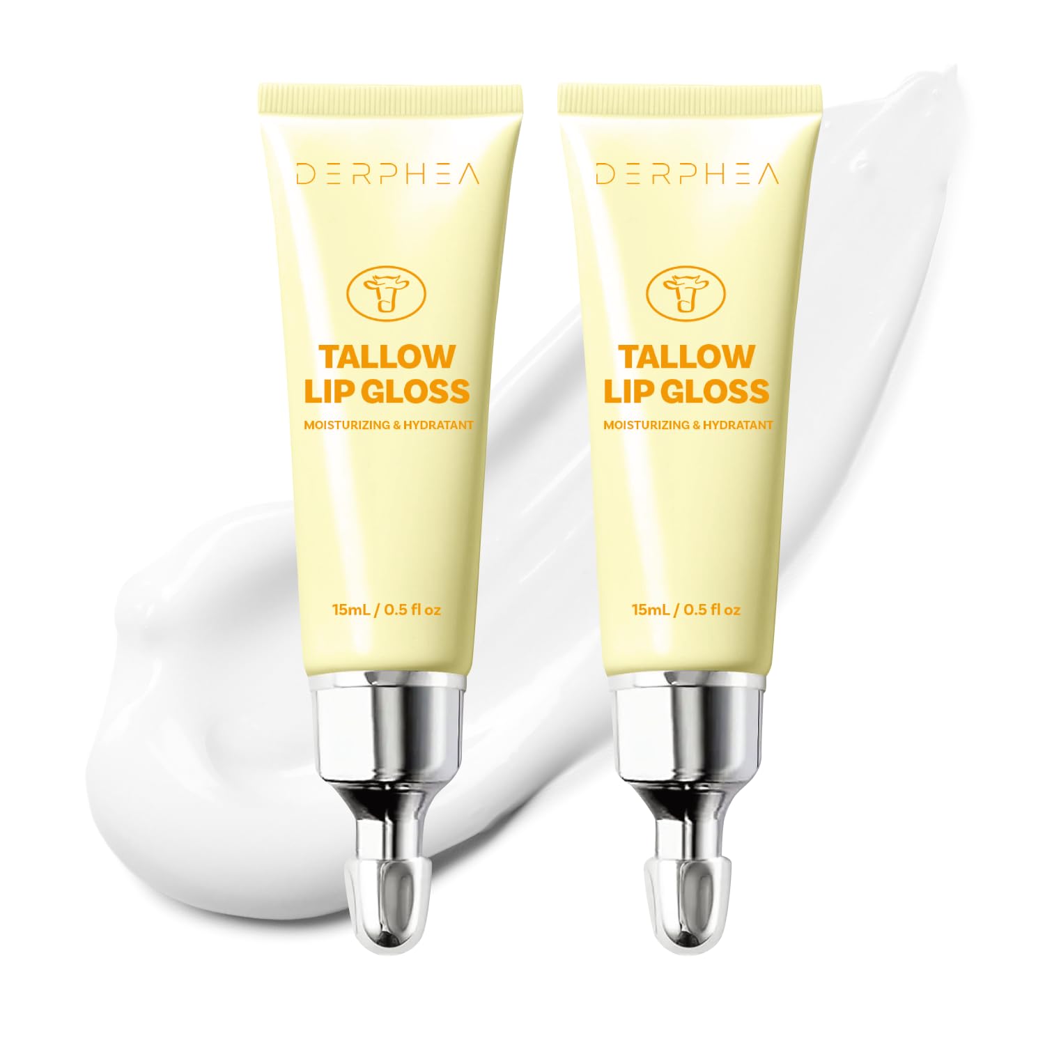 DERPHEA organic beef tallow lip balm in jar offering 8-hour hydration