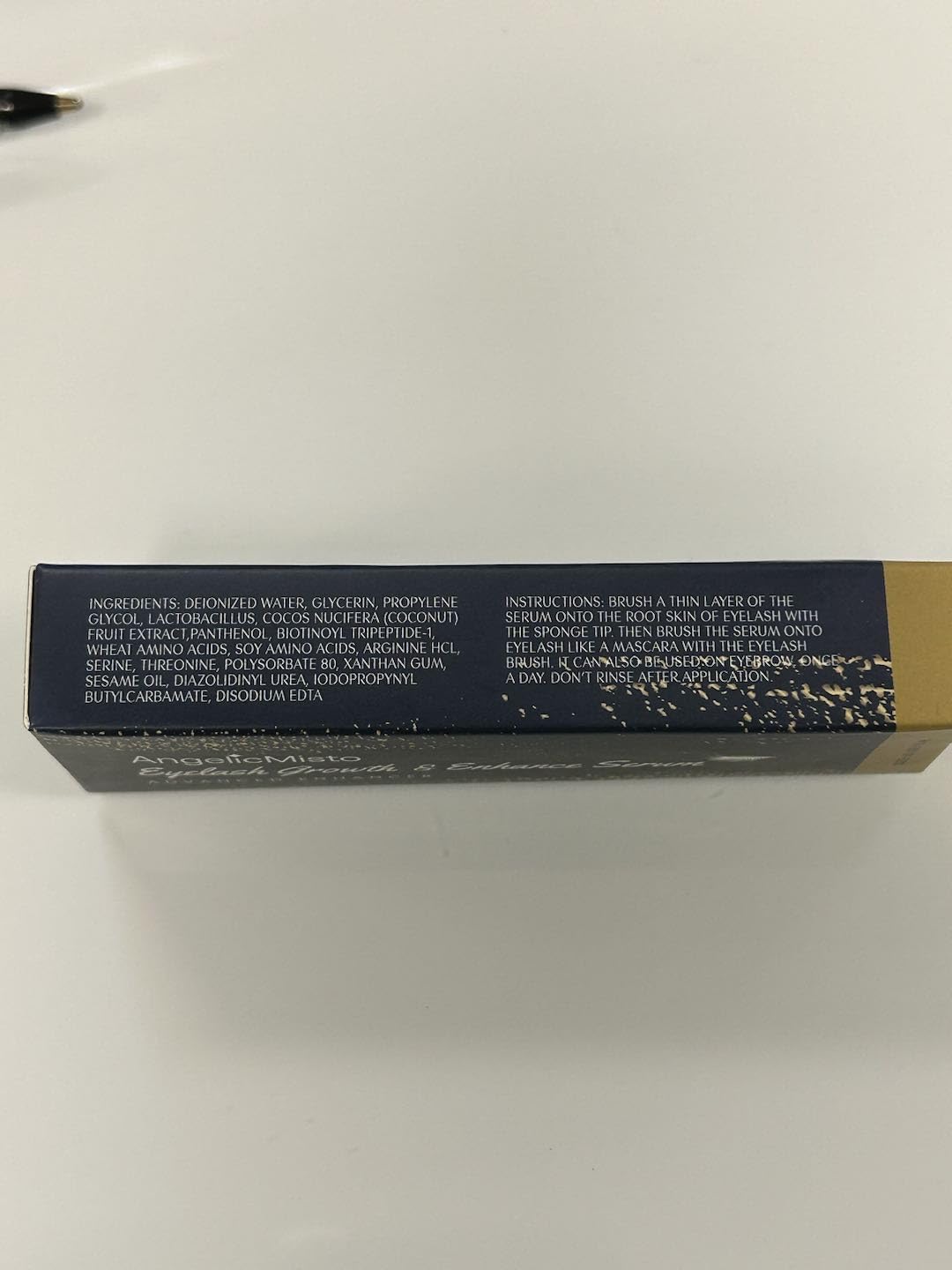 Dersie Eyelash Growth Serum applied along the upper lash line