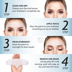 Dersie forehead patches on skin night use illustrate discreet wear and daily routine compatibility.