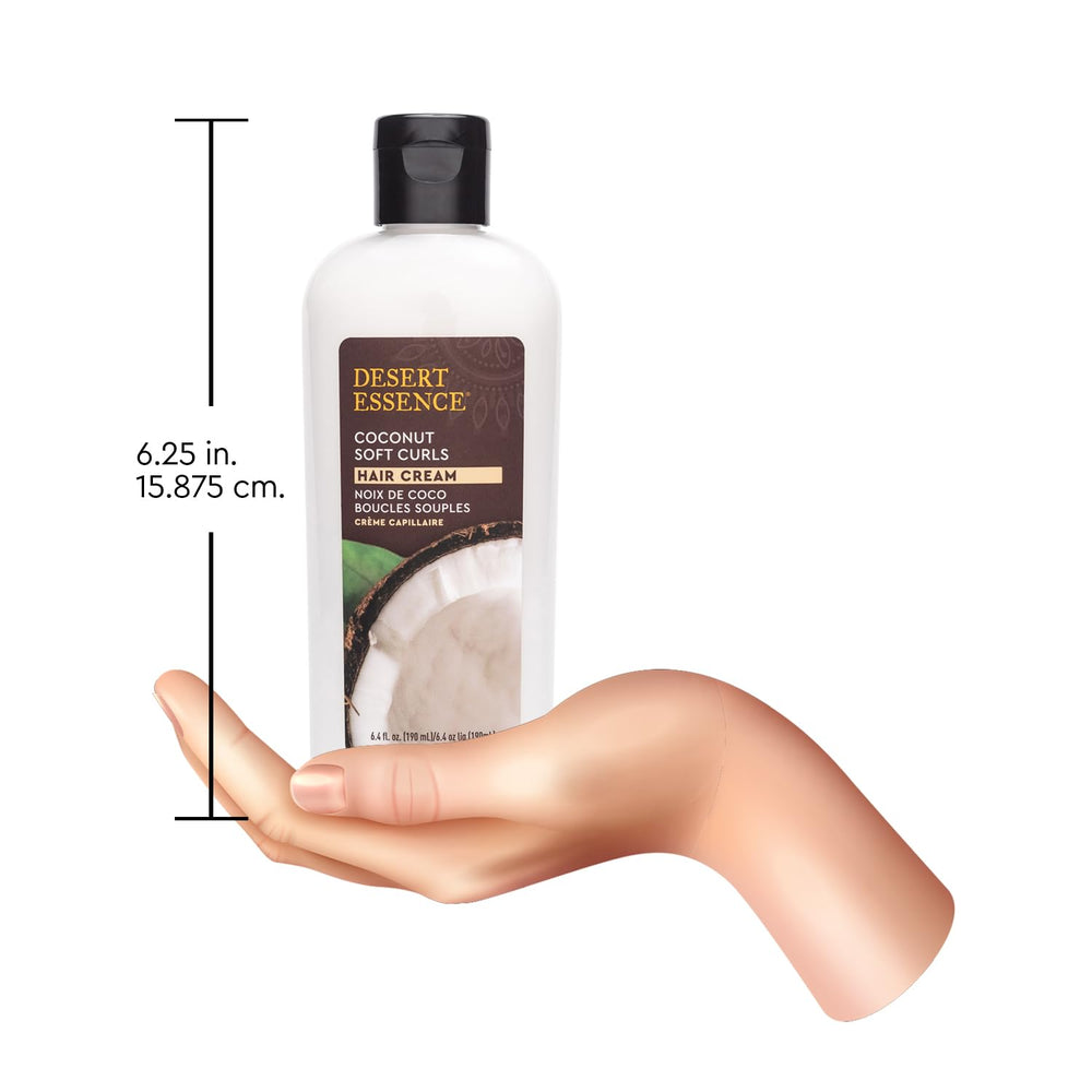 Desert Essence Coconut Soft Curls ideal for everyday hydration and gentle styling.