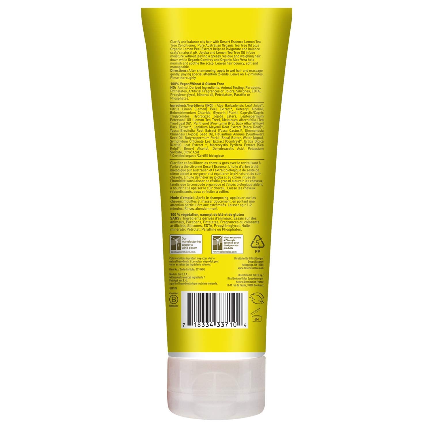 Shampoo lather demonstrates fresh, citrus-scented cleansing experience.