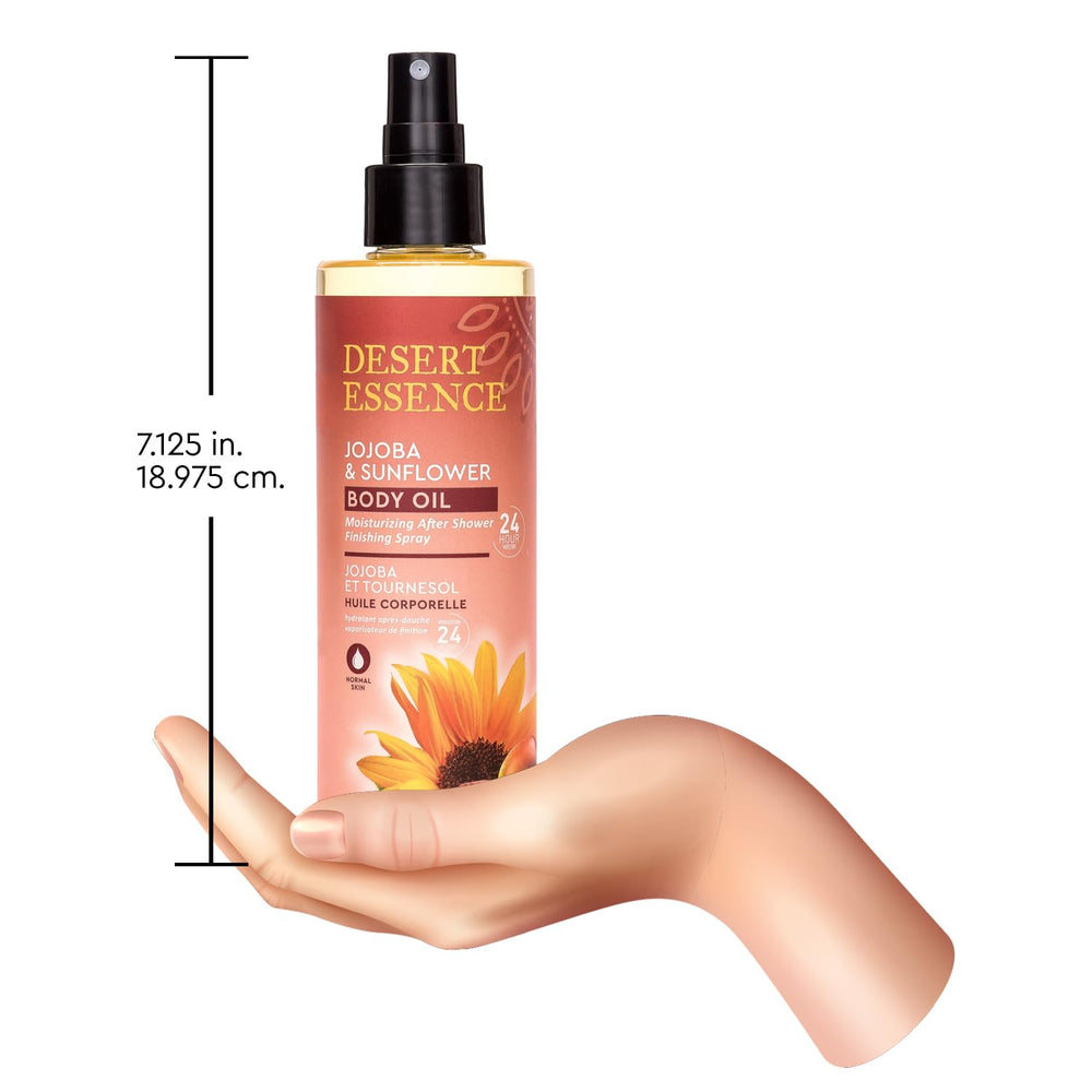 Desert Essence pack of two bottles offers easy ongoing moisture