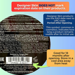 Designer Skin Command tanning lotion pump demonstrates convenient dispensing.