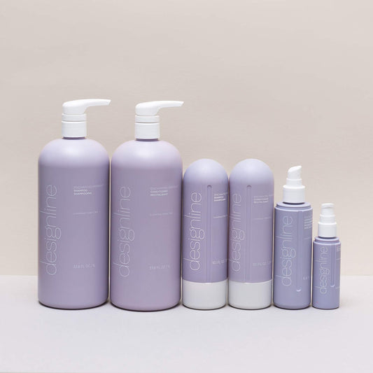 DESIGNLINE Enchanted Midnight Shampoo with argan oil, rich lather.