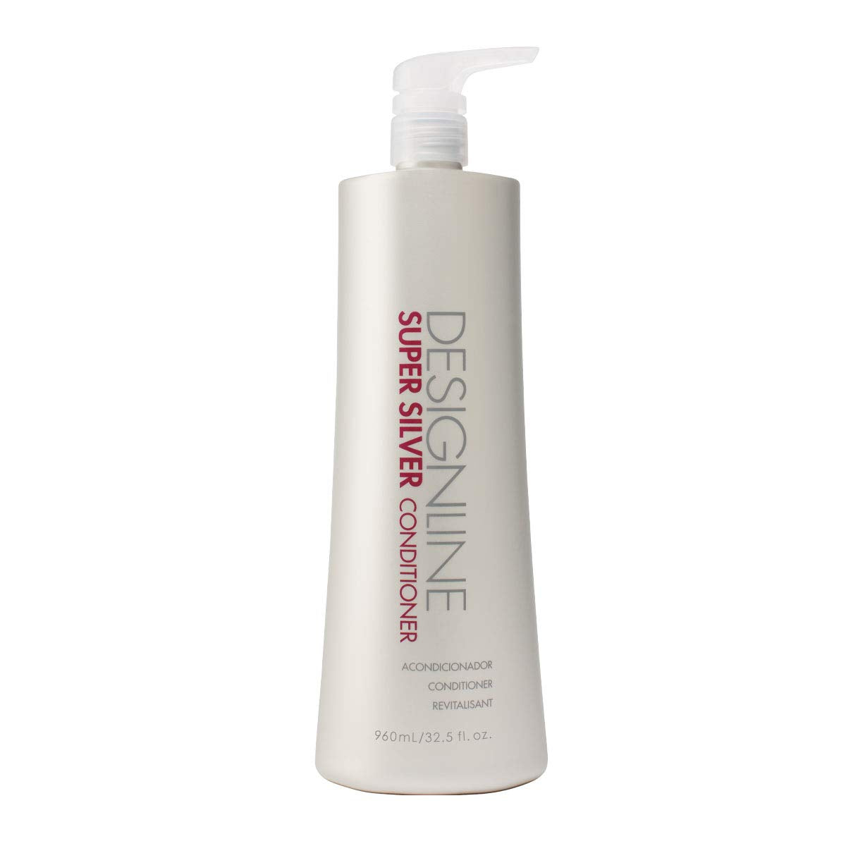 designline super silver conditioner Regis bottle promotes moisture and color brilliance for blonde and gray hair.