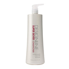 designline super silver conditioner Regis bottle promotes moisture and color brilliance for blonde and gray hair.
