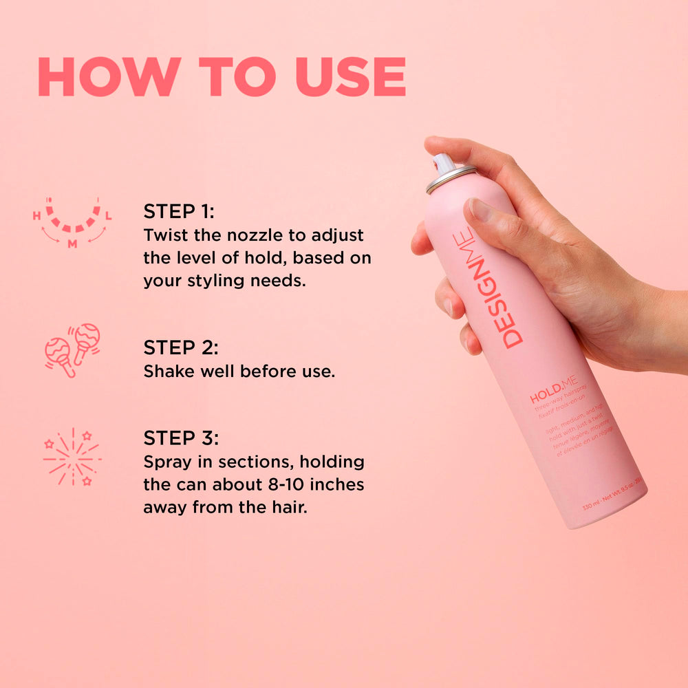 Design.Me HOLD.ME high hold firm finish without stiffness.