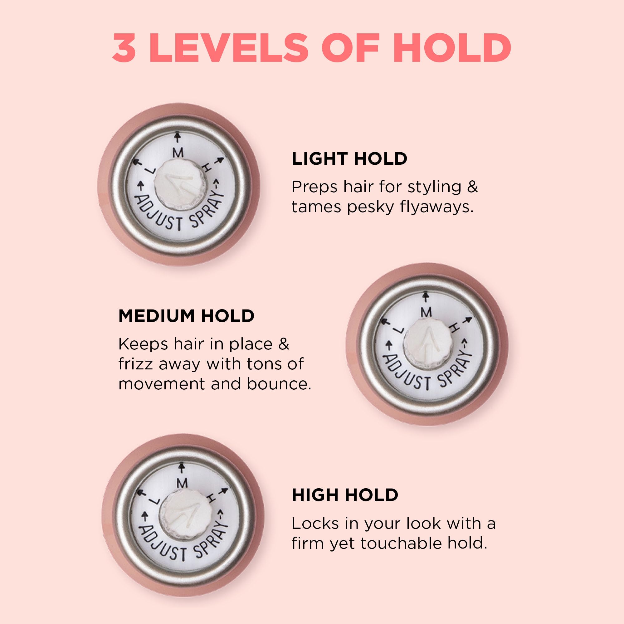 Design.Me HOLD.ME medium hold flexible styling for day-long looks.
