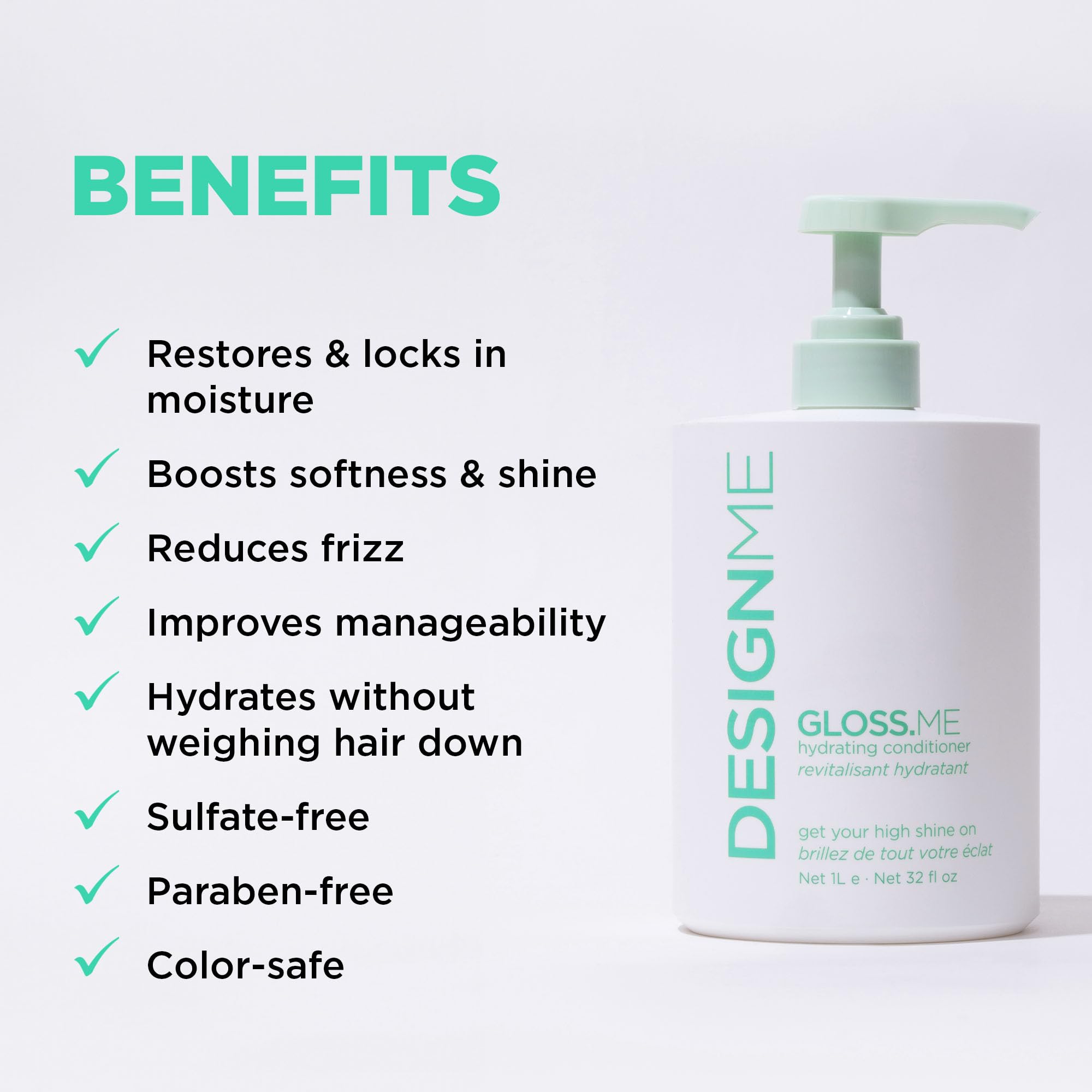 Design.Me conditioner pump in use for even distribution.