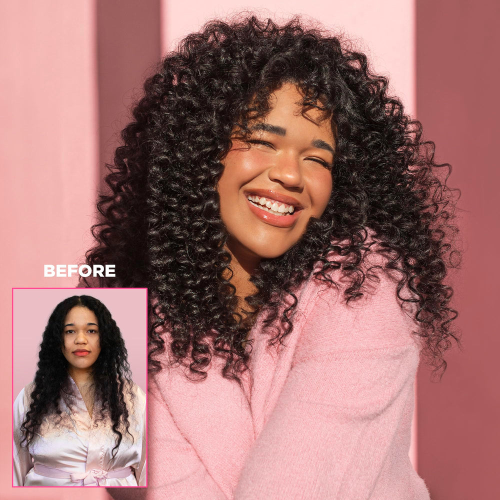 Design.Me Puff.ME wet styling result on fine hair with added body.