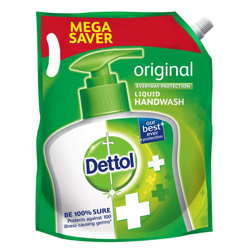 Dettol original label design communicates trusted hygiene and clarity.