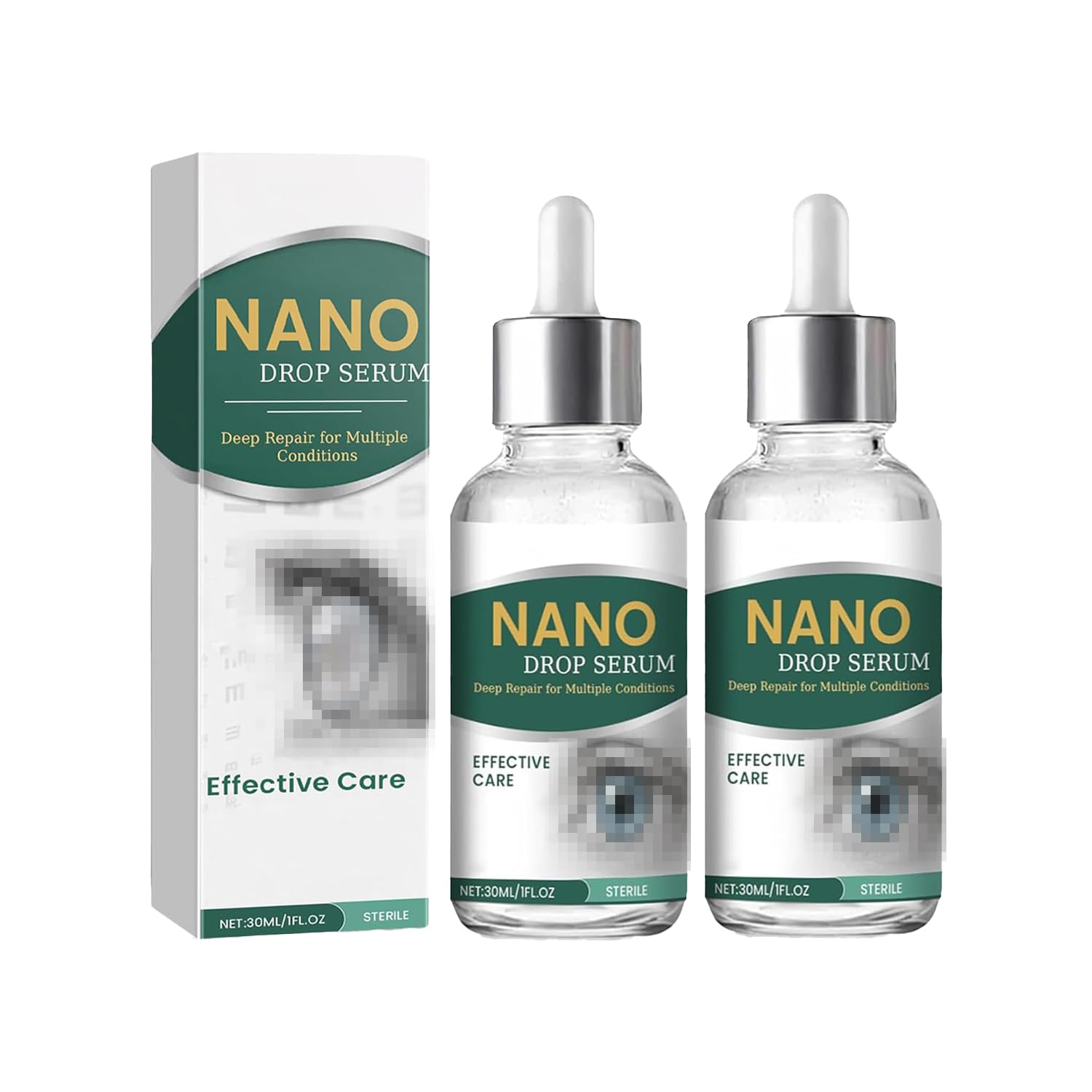 Deuiosna Optifusion Drops bottle with dropper providing quick moisture relief for tired eyes.