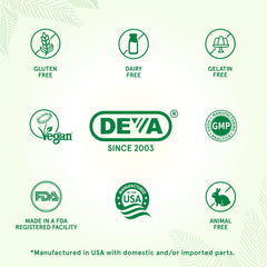 DEVA Cold-pressed unrefined oil close-up captures rich natural color.