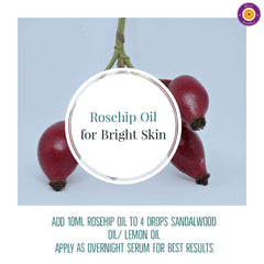 dve herbes Rosehip Oil dropper usage image suggests direct skin application