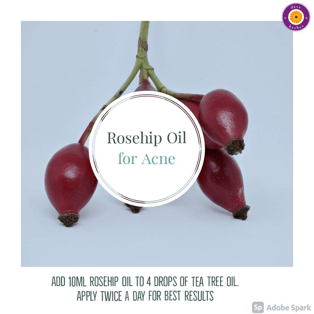 dve herbes Rosehip Oil label detail emphasizes vegan, cruelty-free, solvent-free nature