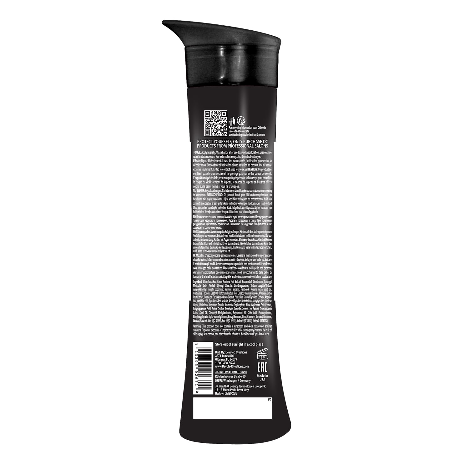 Devoted Creations All Black Everything lotion texture offers smooth, even coverage.