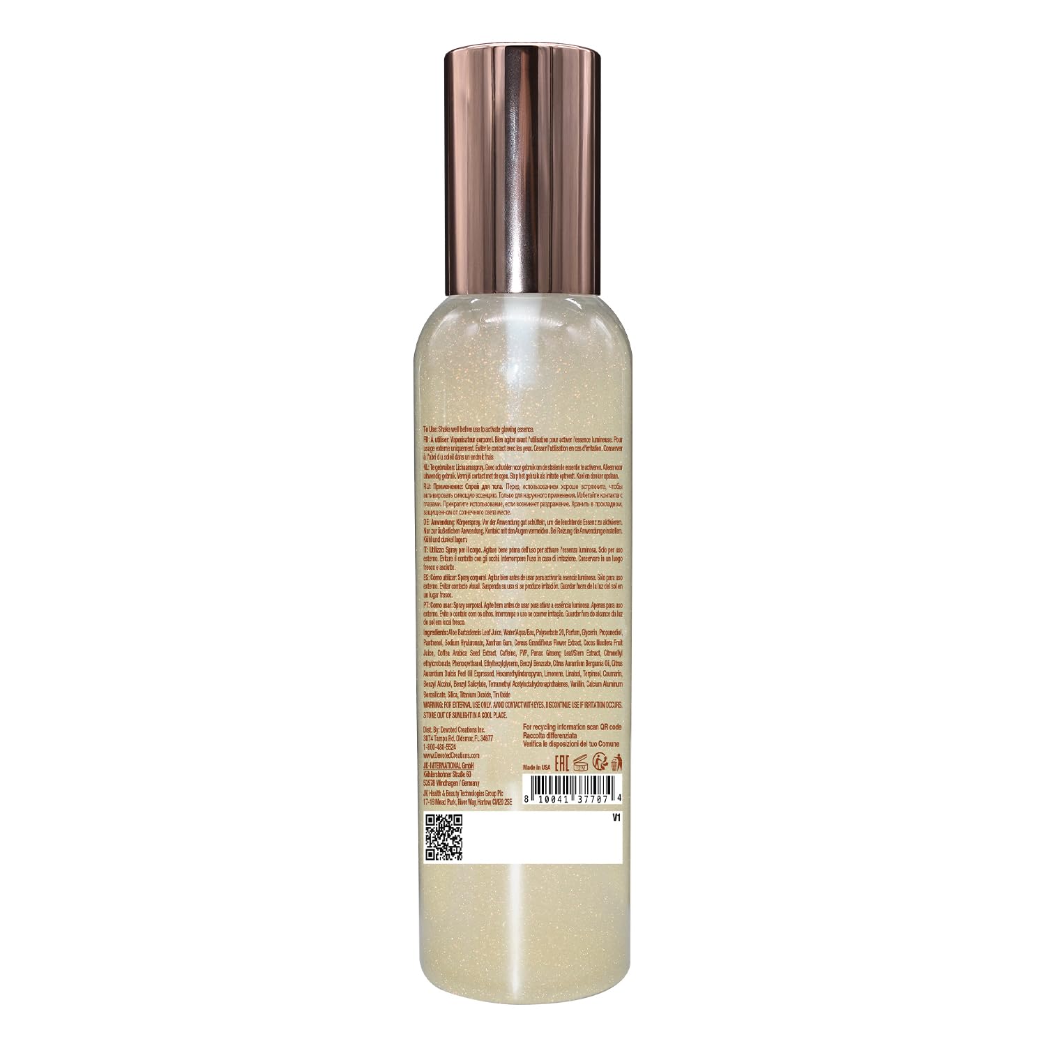 Devoted Creations Coconut Krèm After Sun Refresher spray-dispense offers cooling post-sun care.