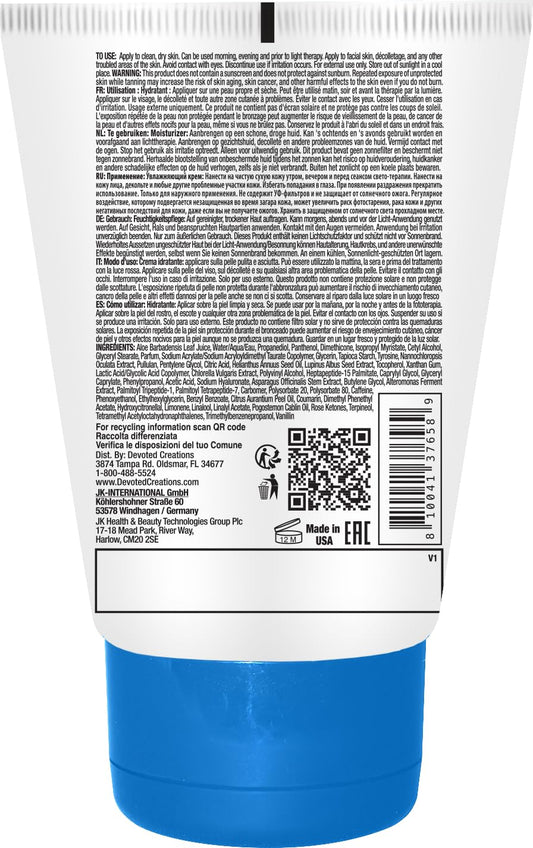 Collagenetics Illuminate cream texture swatch highlights rich hydration and radiant finish.