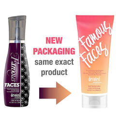 Devoted Creations Famous Faces hand applying lotion for even facial coverage.