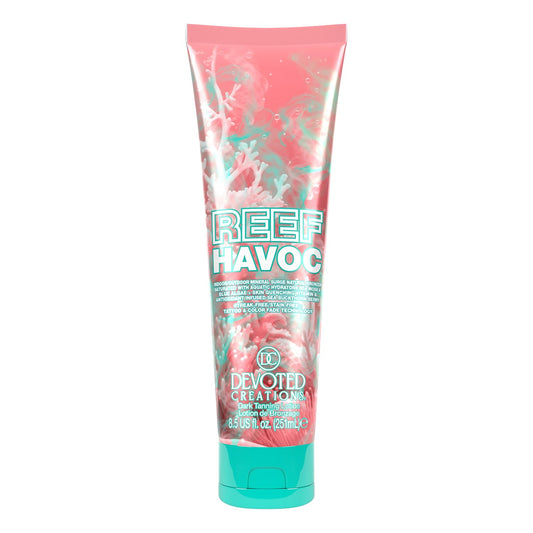 Devoted Creations Reef Havoc bottle pour for even coverage and natural bronze