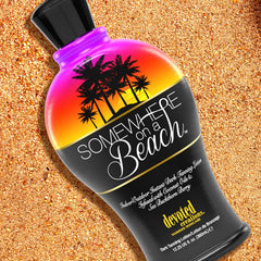 Devoted Creations Somewhere on a Beach bottle in sun signals quick color development.