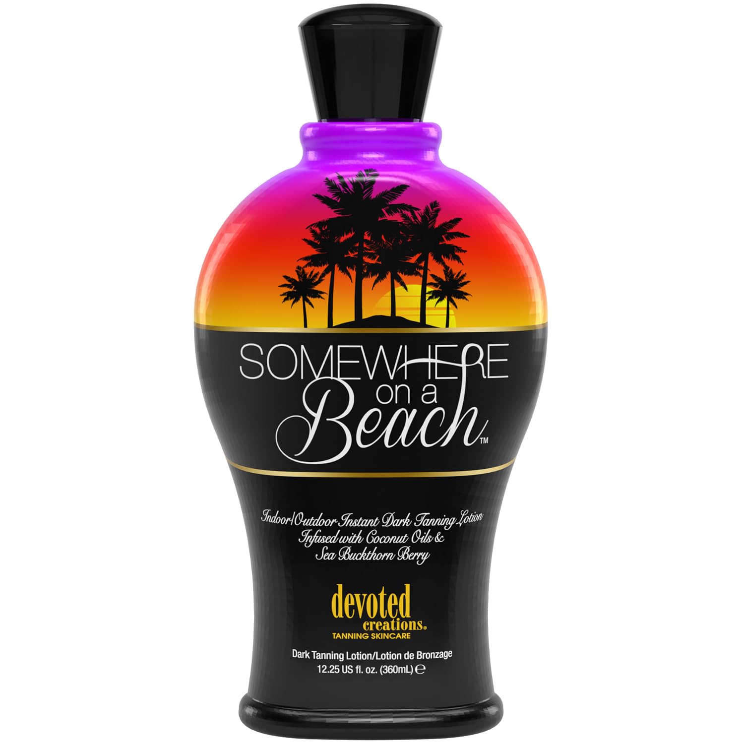 Devoted Creations Somewhere on a Beach bottle on sunny sand, easy application.