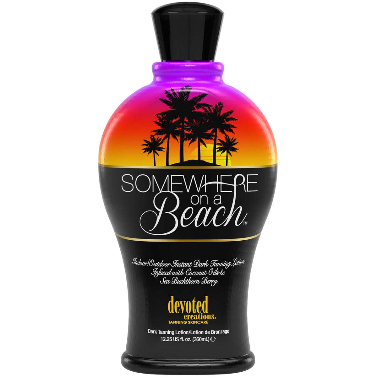 Devoted Creations Somewhere on a Beach bottle on sunny sand, easy application.