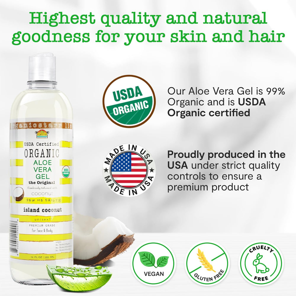 DEW ME DAILY Cold-pressed aloe gel preserves natural nutrients