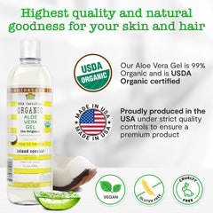 DEW ME DAILY Cold-pressed aloe gel preserves natural nutrients