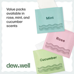Dew Well compact mini-pack fits in pockets for easy refreshes.
