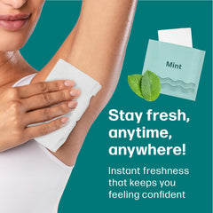 Dew Well wipes are purse-friendly and ready for quick odor control.