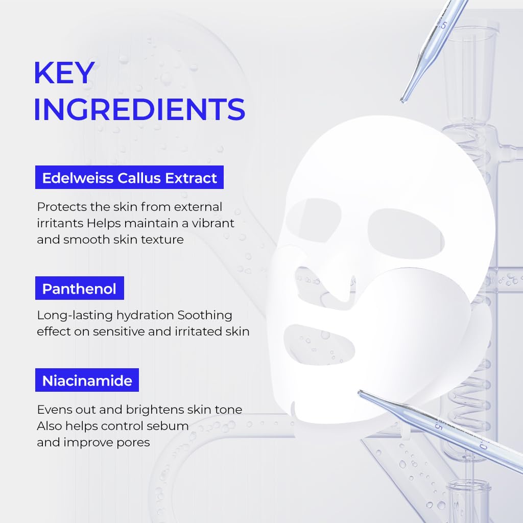 DEWYCEL 3-step mask focus for firmer feel on skin.