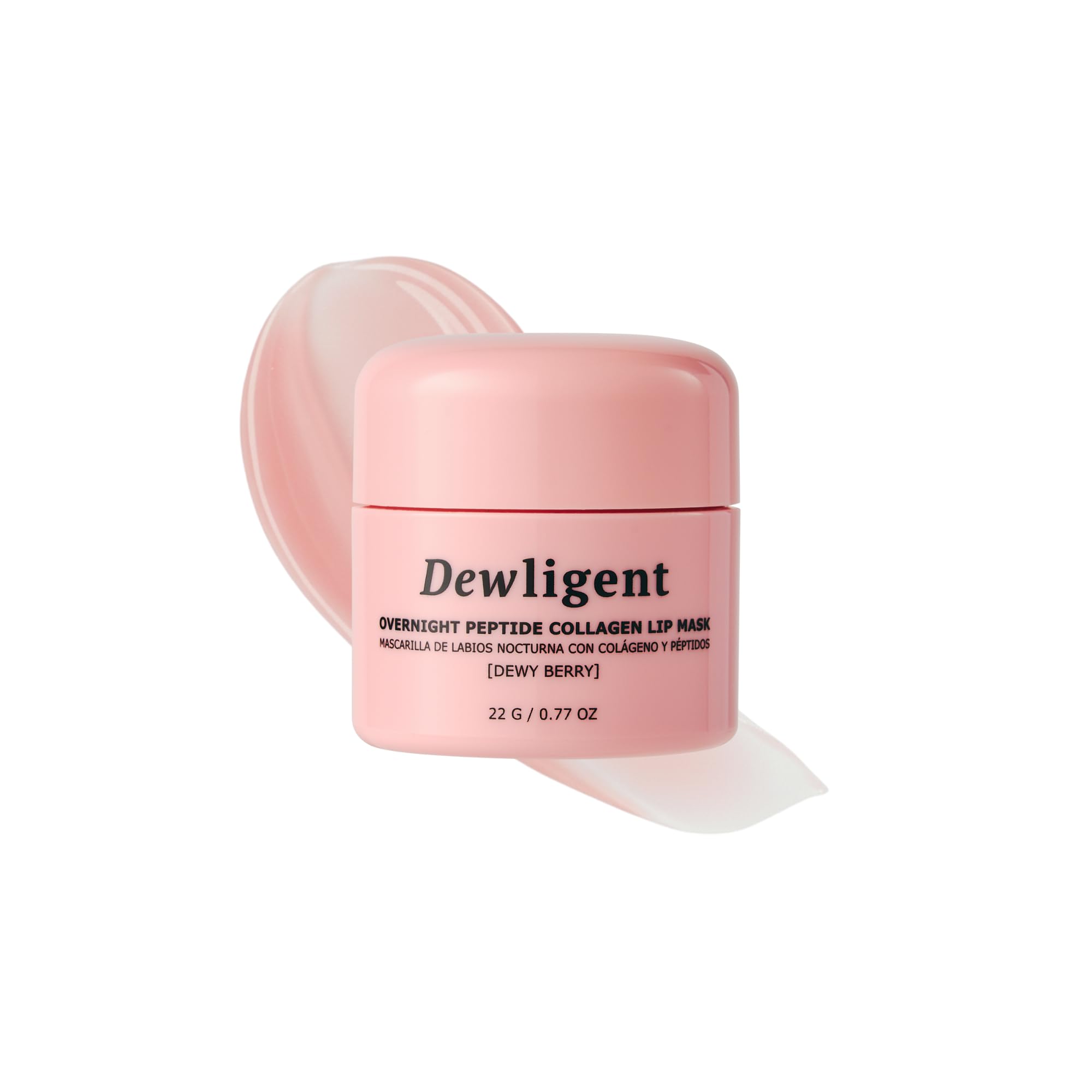 Dewligent Overnight Lip Mask with peptide for intense hydration and smoother lips while you sleep.