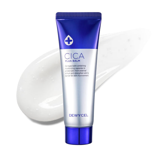 DEWYCEL Cica Plus Balm jar close-up for hydrating skin