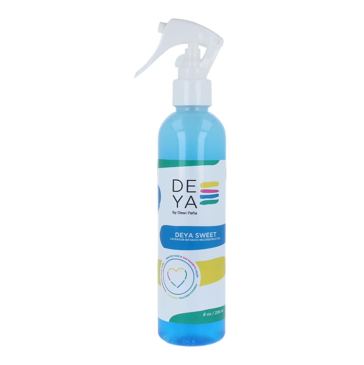 Deya Sweet Two-Phase Serum bottle close-up promoting hydration for curly hair