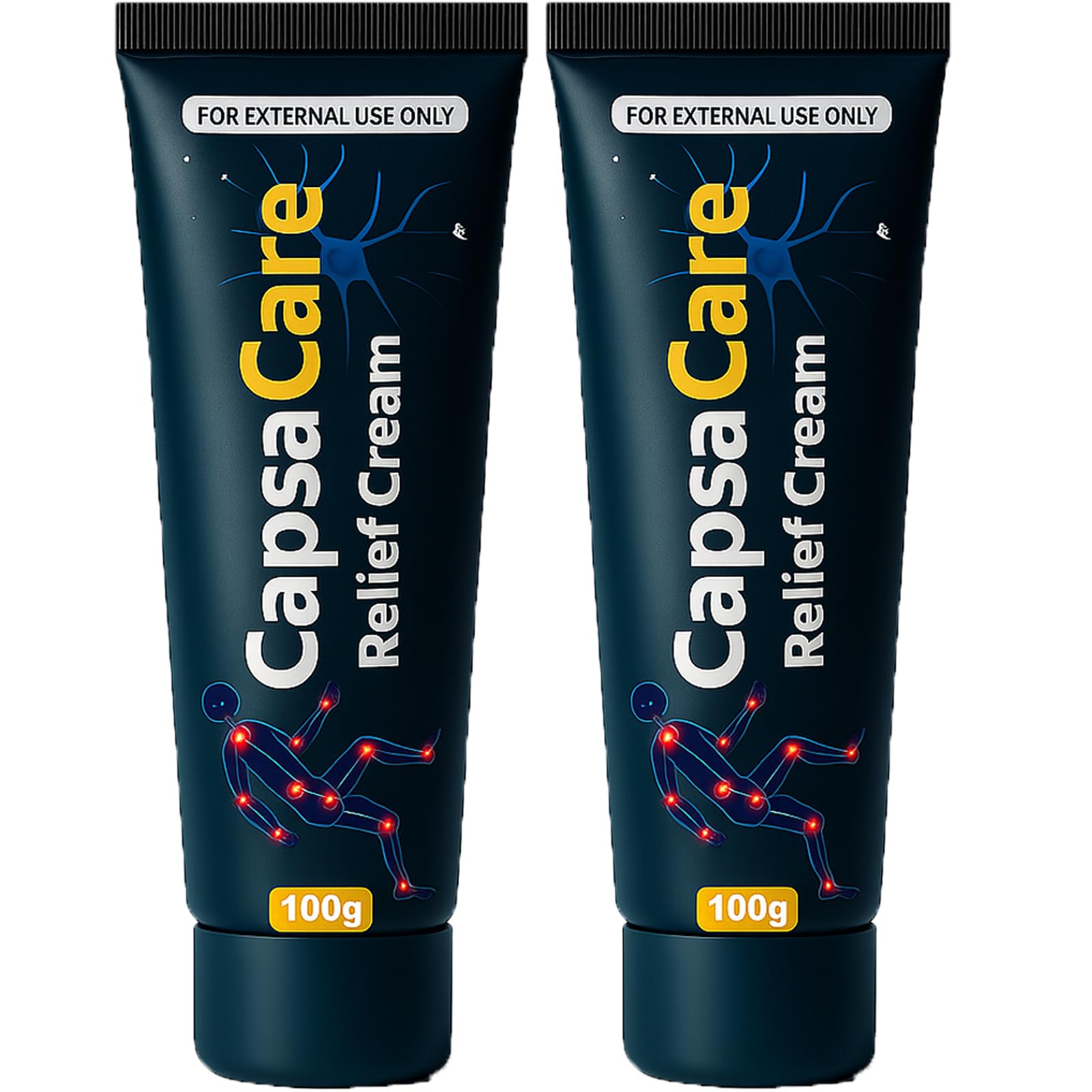 DFTLUUE Capsacare cream bottle ready for targeted foot and joint care