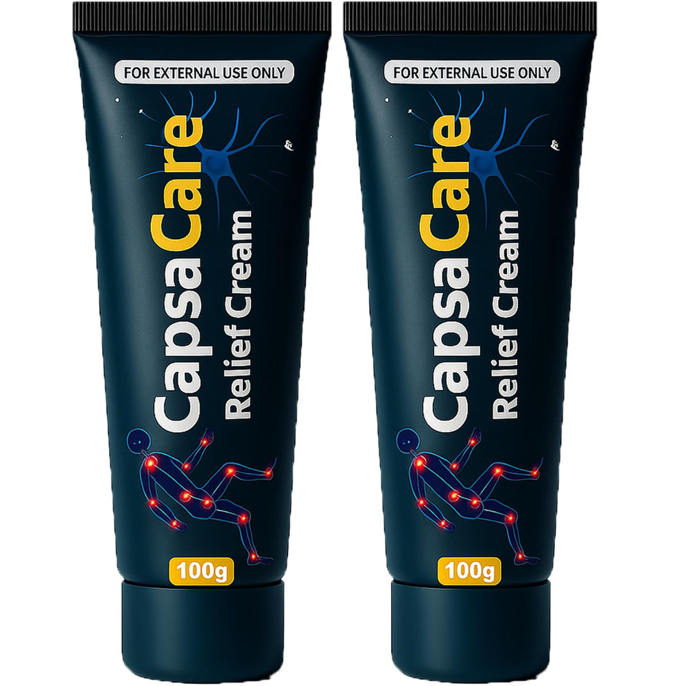 DFTLUUE Capsacare cream bottle ready for targeted foot and joint care