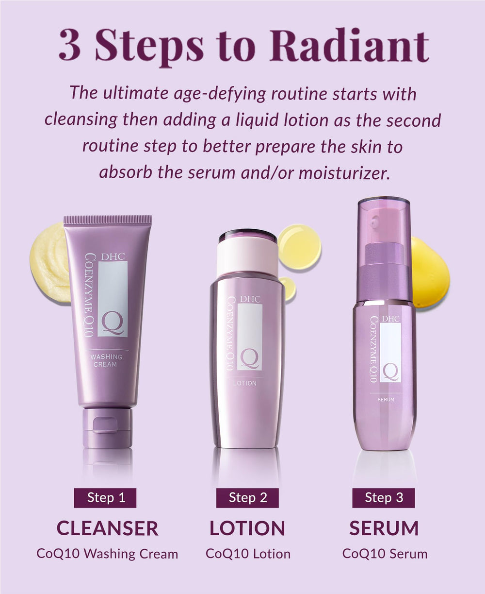 DHC CoQ10 Lotion fragrance-free icon communicates gentle skincare.