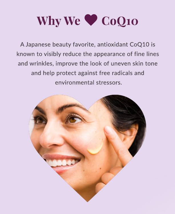 DHC CoQ10 Lotion texture closeup emphasizes silky feel.