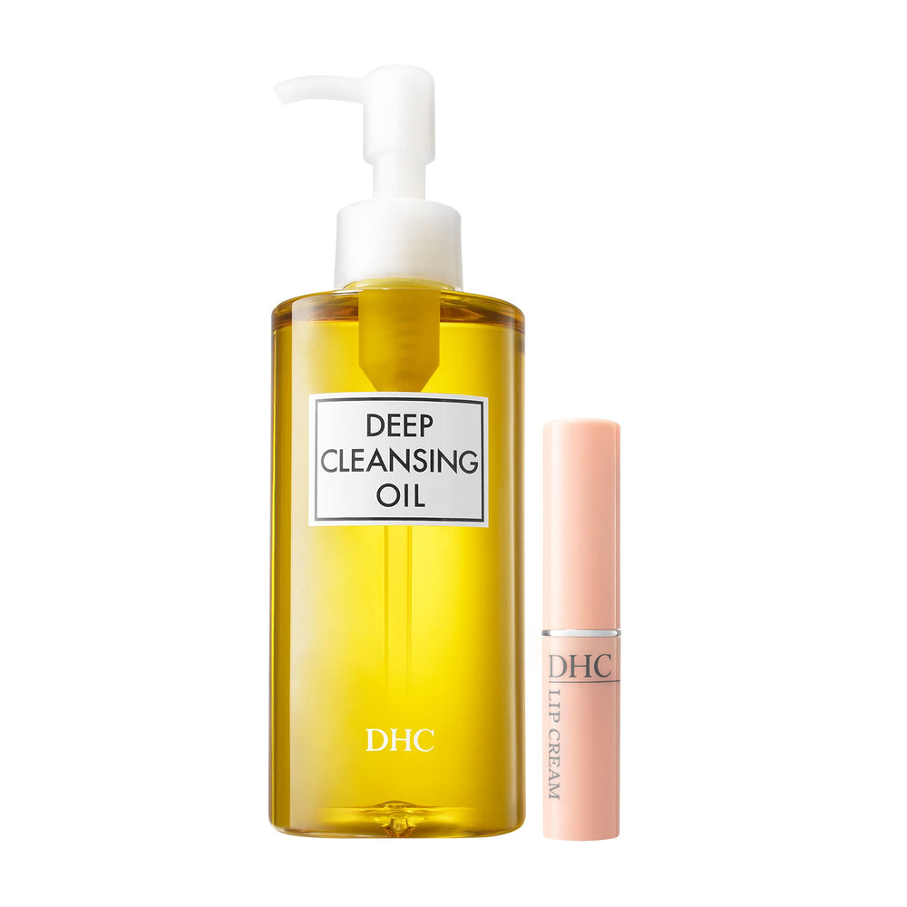 DHC Deep Cleansing Oil bottle pump for makeup removal and gentle cleansing