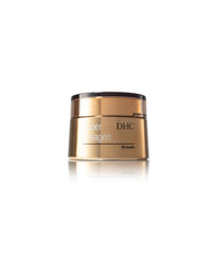 DHC Super Collagen Cream jar close-up with fragrance-free hydration for all skin types.