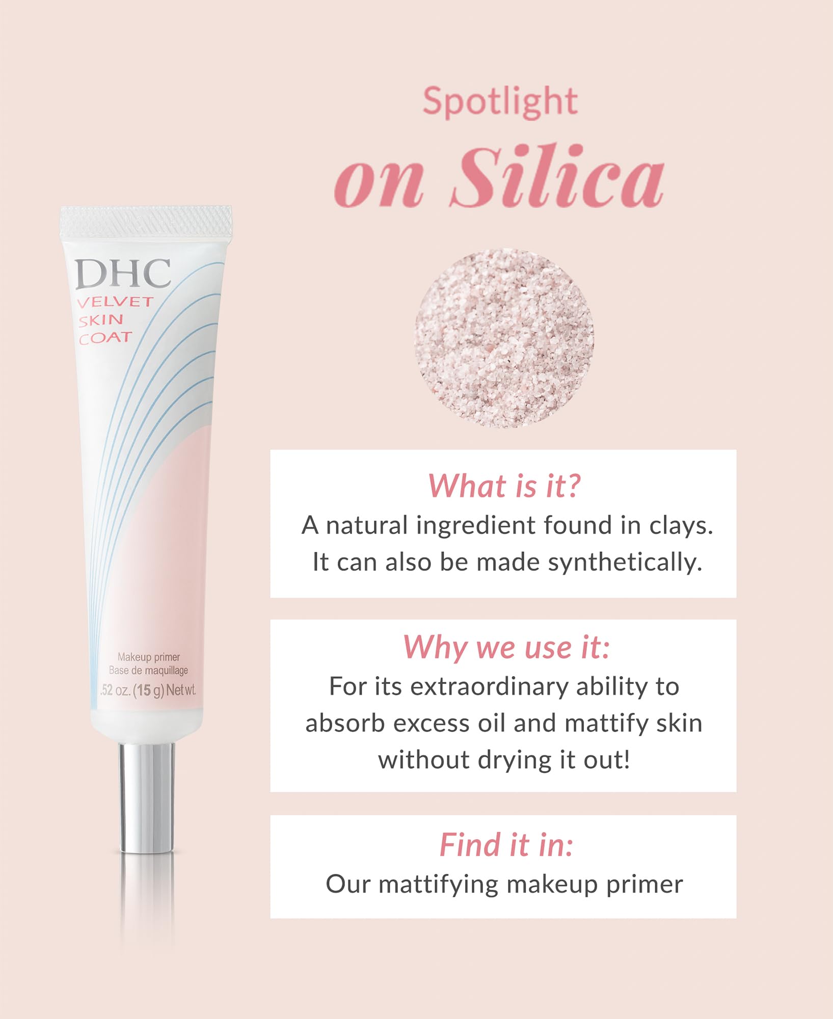 DHC Velvet Skin Coat travel size tube ready for on-the-go priming.