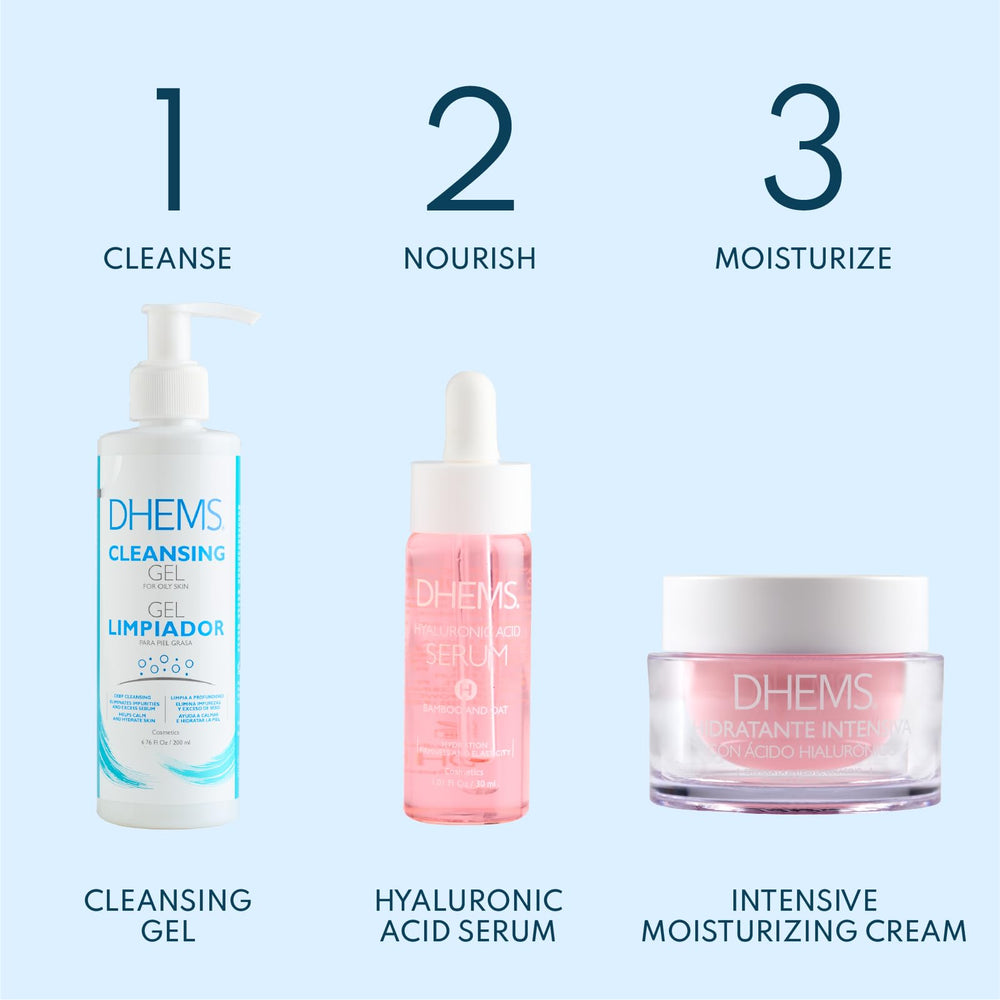 DHEMS Intensive Moisturizing Cream at night care step.