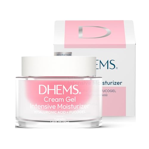DHEMS Intensive Moisturizing Cream texture swatch for light finish.