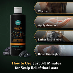 Unscented formula bottle highlighting fragrance-free option for sensitive scalps.