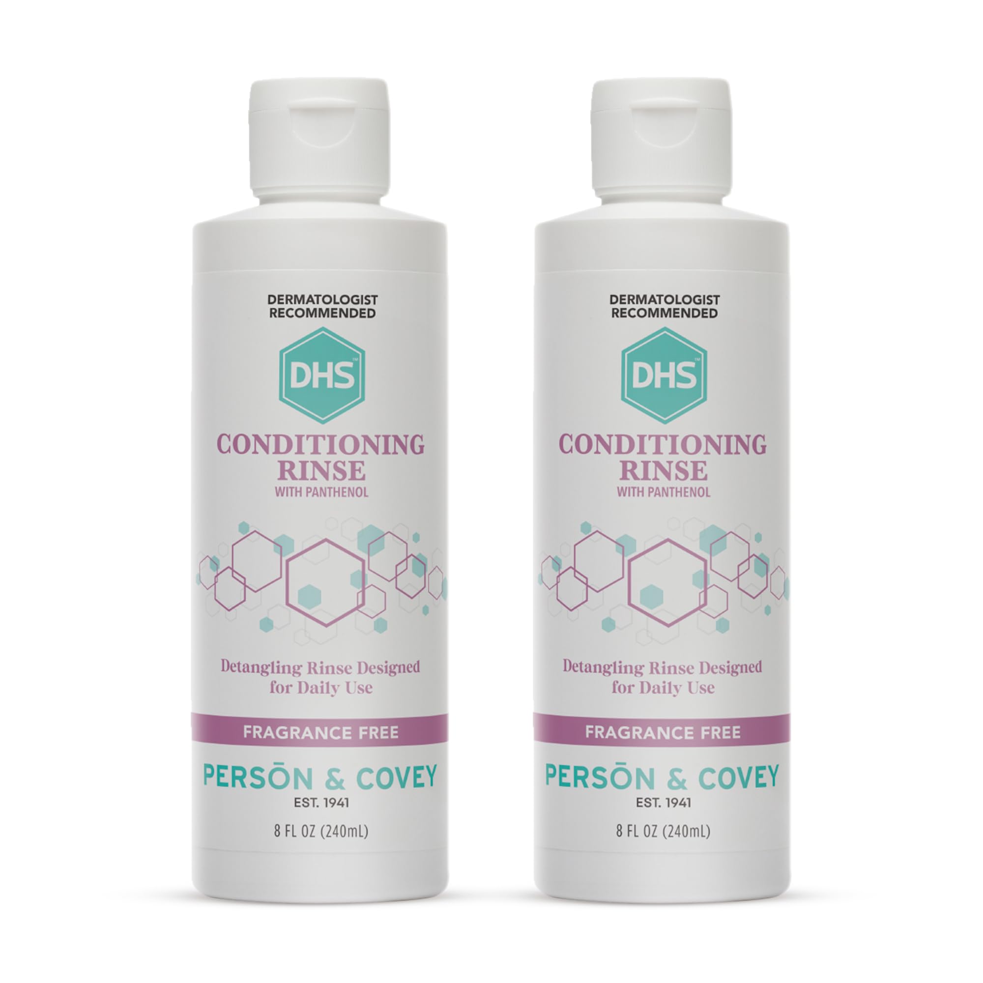 DHS Conditioning Rinse bottle front view showing the hydrating detangler.