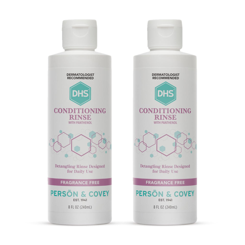 DHS Conditioning Rinse bottle front view showing the hydrating detangler.